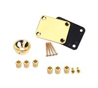 Collare per chitarra in metallo rotondo giunto collo montaggio posteriore con viti per basso elettrico kit di ricambio