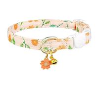 Collare per gatti con campane, collare per gattino con ciondolo a , guinzaglio in cotone regolabile, collare per gatti di piccola taglia per avventure all'aperto, accessorio leggero e