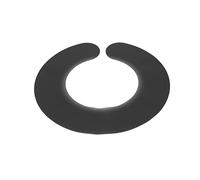 Collare per Tagliare i Capelli, Mantella per Tagliare i Capelli per il Collo, Collare per Acconciature Impermeabile in Silicone per Scudo per il Collo, Scialle per Tinture per Capelli per(Nero)
