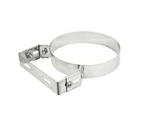 COLLARE PESANTE Conf. da 6 pz PER TUBI CANNA FUMARIA - INOX- PER STUFE e CAMINI