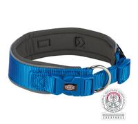 Collare premium, extra largo 33-42 cm/35 mm blu royal/grafite
