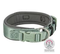 Collare Premium, extra largo 33-42 cm/35 mm salvia/grafite