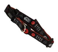 Collare Premium per Cani di Star Wars - Colore Nero e Rosso - Taglia M-L - Chiusura rapida a Click - Realizzato in Polyester - Design con dettagli 3D - Prodotto originale disegnato in Spagna