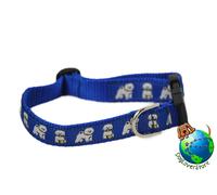 Collare Regolabile Per Bichon Frise Medio 10-16" Blu