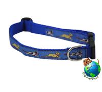 Collare Regolabile Per Bulldog Francese Medio 11-19" Blu