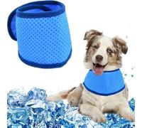 Collare rinfrescante per cani, bandana rinfrescante per animali domestici, traspirante, in materiale PVA, facile da usare, per passeggiate, escursioni (M)