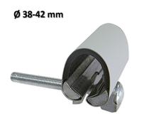 Collare riparazione inox per tubi tubazioni Ø 38-42 mm - larghezza 75 mm