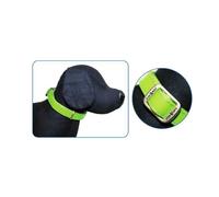 COLLARE SIMILPELLE GLOSSY REGOLABILE 26-40 CMx15MM VERDE