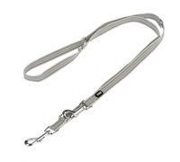 Collare TIAKI Soft & Safe, grigio - Guinzaglio abbinato: L 2 m x H 2 cm