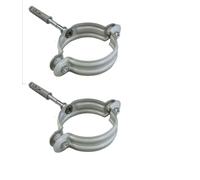 Collare tondo per pluviale lattoneria per grondaie (D 80 Alluminio/Bianco grigio PZ2)