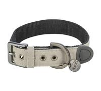 Collare Trixie CityStyle In Canvas Grigio Chiaro Extra Larghezza Per Cani