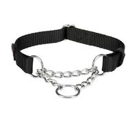 Collare Trixie Premium semistrangolo - nero - Tg. S-M: circonferenza 30-40 cm x H 1,5 cm