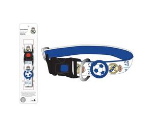 Collare ufficiale del Real Madrid per cani dal design sportivo e regolabile / Accessorio resistente ed elegante per i tifosi del Real Madrid