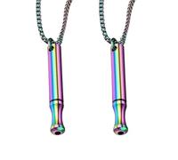 Collares coloridos para dejar de fumar (juego de dos) - Cigarrillos falsos - Kit para dejar de fumar: meditación, relajación y respiración lenta