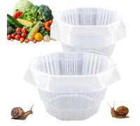 Collari Anti Lumaca per Piante Kit da 20 Pezzi Riutilizzabile per la | Cupole di Difesa per Giardino per la Coltivazione di Ortaggi Fiori e Piantine in Esterno