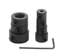 Collari di arresto della profondità della punta del trapano - Collana in acciaio al carbonio e anelli di confine | Posizionamento Anelli divisi per perforazione, arresto della profondità di