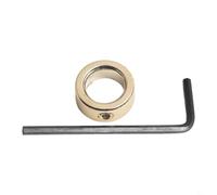 Collari di arresto di profondità per punte da trapano, per utensili per la lavorazione del legno, limite in acciaio al carbonio per anello con vite di fissaggio, confezione da 2 compatibili con punte