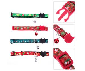 Collari di Natale regolabili da 4 pezzi Collar per cani da cane