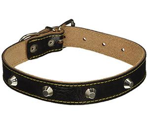 COLLARI P/CANI EXTRA PESANTI CUOIO C/BORCHIA