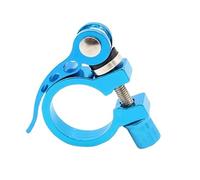 Collarino Reggisella 2 pezzi morsetto reggisella bicicletta tubo sella clip a sgancio rapido 25.4/28.6/31.8 mountain bici da strada in lega di alluminio(28.6 blue)