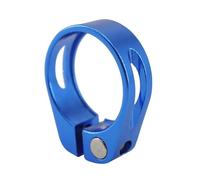 Collarino Reggisella 31,8/34.9 millimetro in lega di alluminio Bicyclet Bicyppost Morsetto aderente Mtb. Sedile del sedile della bici clip parti sella(Blue 31.8)