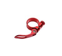 Collarino Reggisella 31.8mm In Lega Di Alluminio. Mtb. Bike Morsetto Clamp Sella Fixed Cycling Element Elemento Ricambio Quick Release Clip Bicycle Parts(Red)