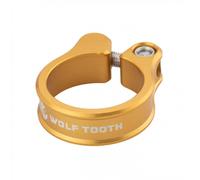 Collarino Reggisella Bici 31.8mm Oro a Vite in Alluminio Bloccaggio Sella