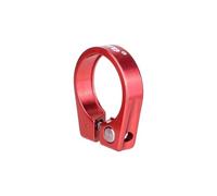 Collarino Reggisella Ciclismo Sella Tubo Morsetto Reggisella Blocco for 28.6 31.8 34.9mm Freno Bici Ingranaggio Aria In Acciaio di Montaggio Bar Staffa Serrature Cerchi(34.9mm red)