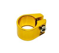 Collarino Reggisella Lega di alluminio Circa 28,6 MM Clip tubo sella Bicicletta Mountain Bike Morsetti reggisella bicicletta(Yellow)