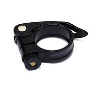 Collarino Reggisella Morsetti for reggisella bicicletta Blocco a sgancio rapido Morsetto sella in lega di alluminio multicolore asta bici da strada Accessori l'equitazione(31.8mm black)