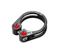 Collarino Reggisella Morsetto for tubo sella Accessori ciclismo a sgancio rapido in lega di alluminio reggisella bicicletta da montagna 31,8 mm 34,9(Black 34.9mm)
