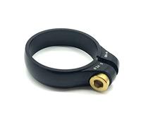 Collarino Reggisella Morsetto reggisella for bicicletta da strada Super leggero in lega di titanio Sella MTB Bike morsetti 27.2/31.8/31.6/34.9mm(GOLDEN 31.8)