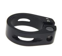 Collarino Reggisella Morsetto reggisella for bicicletta in lega di alluminio 31.8/34.9mm for tubo sella MTB Clip for for bici Parti for Sella for for(34.9mm Black)