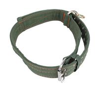 Collaro di bestiame Nylon addensato mucca pesante mostra il colletto con fibbia di metallo e catena di trazione per cane da cavallo (Di medie dimensioni)