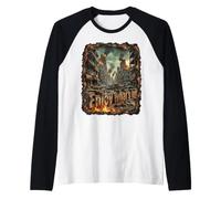 Collasso società Metropoli Completamente Crollata Gamer Maglia con Maniche Raglan