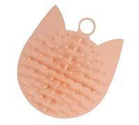 COLLBATH 1 Pezzo Pettine Massaggiante per Silicone Rosa Tappetino per Grattare Del Design con Ventosa Facile da Installare su Superfici Lisce Strumento Grooming per Confortevoli