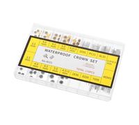 COLLBATH 1 Scatola Kit Riparazione Orologi con Corone Steli e Barre Molla Set con Scatola per Sostituzione e Orologi Vintage e Moderni Accessori per Riparatori Te