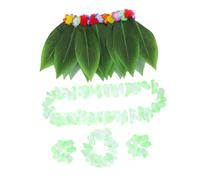 COLLBATH 1 Set Costume con Gonna Foglie e Outfit Luau per Estive per Cerca e Comfort