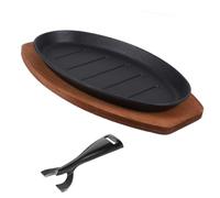COLLBATH 1 Set Tavola Versatile per Fajitas e Carne Piastra Antiadente per BBQ e Facile da