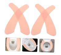 COLLBATH 10 Paia Copriwater in Morbido Lint Imbottitura e Lavabile Antiscivolo per Sedile Wc Facili Installare e Asciugatura
