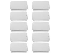 COLLBATH 10 Pezzi Organizer Metallico Rettangolare con Coperchio Scorrevole Scatola Piccola Portatile per Viaggio Contenitore per Balsamo Labbra Gioielli Artigianato e Custodia per