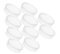 COLLBATH 10 Pezzi Tondo Trasparente Organizer Portatile per Puff Gioielli e Piccole Cose per Viaggi e Uso