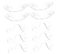 COLLBATH 10pezzi Cuscinetti Nasali in Silicone Per Occhiali Kit Sostituzione Naselli Ricambio Riutilizzabili Per Occhiali Da Sole e Montature Normali