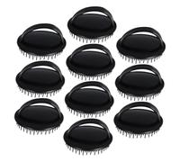 COLLBATH 10pezzi Spazzola Massaggiante per Capelluto di Capelluto Pettine per Shampoo e Massaggio Esfoliante Delicato per Rimozione di Cellule Morte Strumento Doccia Resistente All'acqua