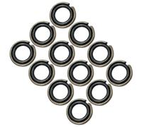 COLLBATH 12 set Anelli di Fissaggio per Chiavi Impatto in Resistenti con O-ring in Gomma Kit Clip di Ritenzione per Bussole Avvitatori Pneumatici Ricambi Usura Sostituibili