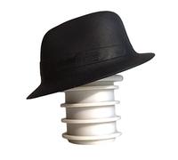COLLBATH 1pc Silicone Bowler Hat per Vino Nero Sicuro Riutilizzabile Banchetto