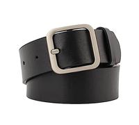 COLLBATH 1pezzi Cintura Donna Pelle Regolabile Con Fibbia Quadrata Vintage Nera Casual Per Vita e Fianchi Accessorio Elegante e Resistente