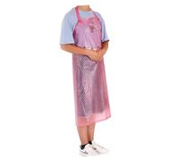 COLLBATH 1pezzi Grembiule Trasparente E Resistente All Olio Per Cucina Grembiule Senza Maniche Pvc Per Uso Professionale E Commerciale Design Semplice E Pratico Colore Rosa
