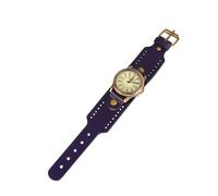COLLBATH 1pezzi Orologio Da Polso Vera Vintage Con Numeri Romani Elegante e Casual Per Donne Orologio Al Quarzo Blu Per Occasioni Speciali Come Natale e Compleanni