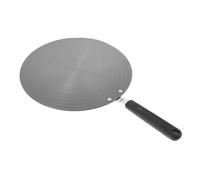 COLLBATH 1pezzi Piastra Di Conduzione Termica Nera Con Manico Diffusore Calore Multifunzione Per Fornelli Gas Ed Elettrici Vassoio Scongelamento Antiscivolo Per Carne e Pentole Risparmio